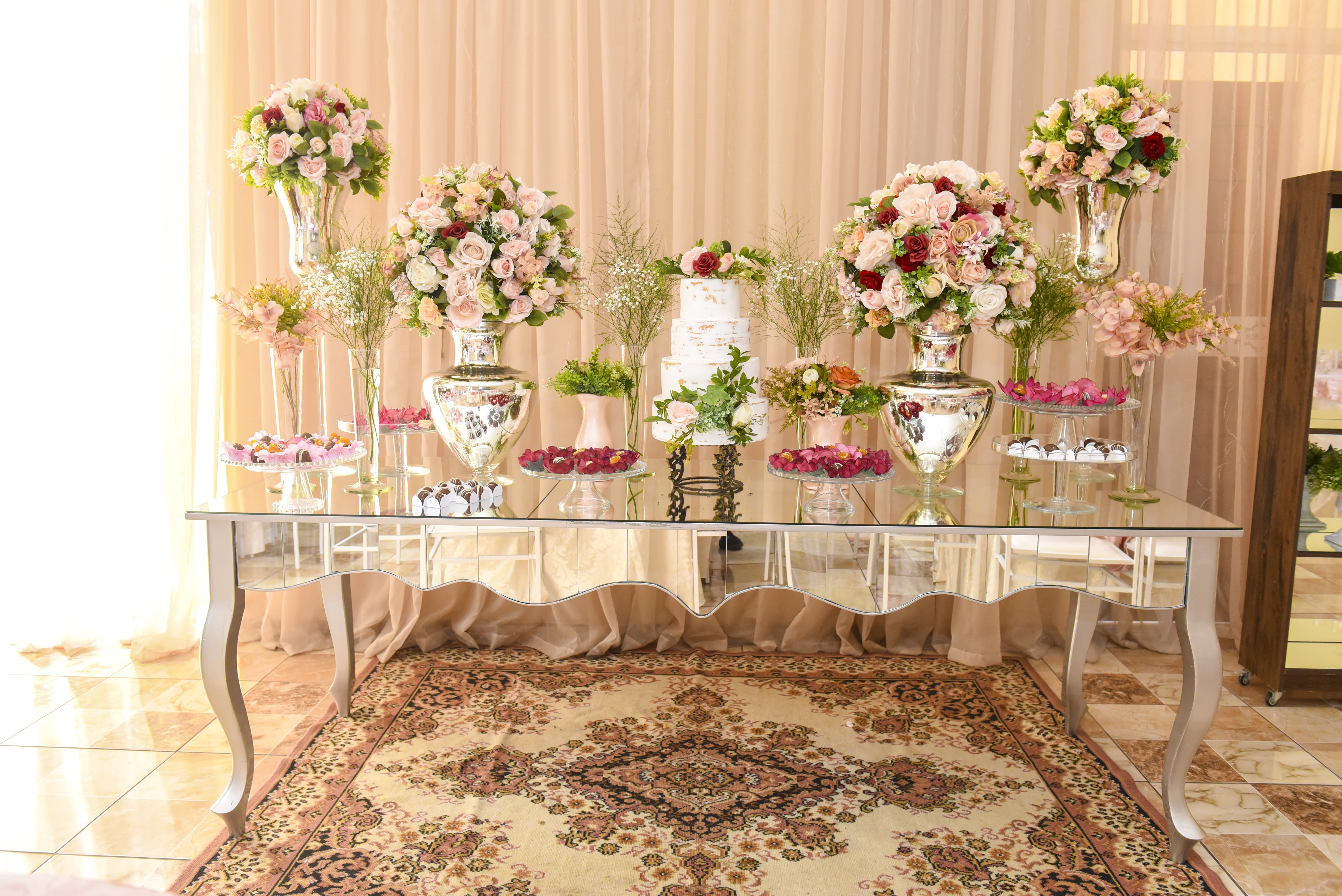 Decoração elegante para casamento